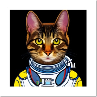 Astronaut Cat Posters and Art